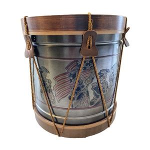 Vintage Patriotic American Revolution Waste Basket Trash Can The Old Drum Shop